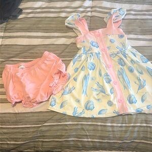 Abby & Evie Dress with bloomers